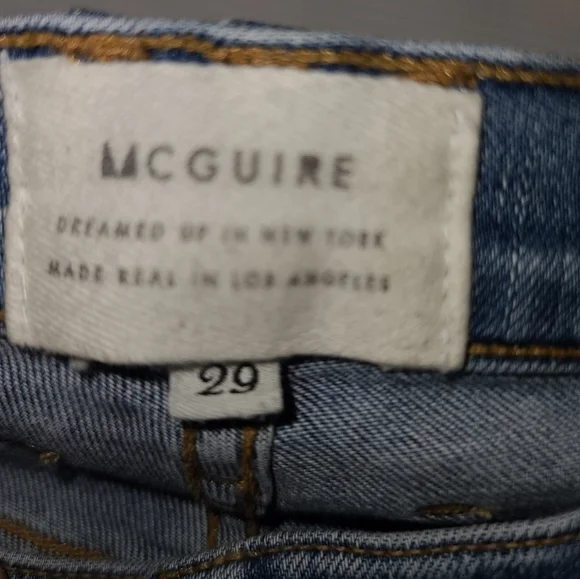 MCGUIRE Ibiza Side Stripe jeans size 29 - Picture 8 of 10